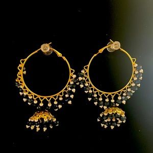 Earrings brand new in navy